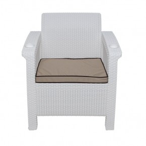 Комплект уличной мебели Yalta Premium Terrace Set (Ялта) белый (+подушки под спину) в Нижнем Тагиле - nizhniy-tagil.ok-mebel.com | фото 6