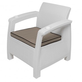 Комплект уличной мебели Yalta Premium Terrace Set (Ялта) белый (+подушки под спину) в Нижнем Тагиле - nizhniy-tagil.ok-mebel.com | фото 7