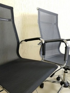 Кресло Barneo K-111H для персонала (серая сетка) в Нижнем Тагиле - nizhniy-tagil.ok-mebel.com | фото 2