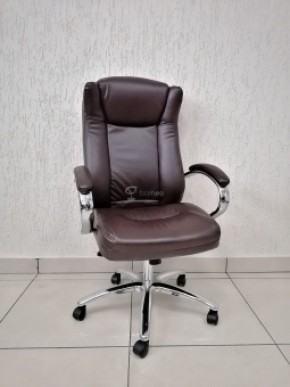 Кресло Barneo K-45 для руководителя (коричневая экокожа) в Нижнем Тагиле - nizhniy-tagil.ok-mebel.com | фото 1