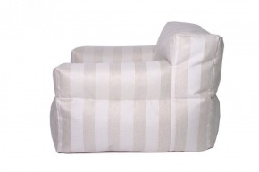 Кресло бескаркасное Уют полоса (Молочный) в Нижнем Тагиле - nizhniy-tagil.ok-mebel.com | фото 3