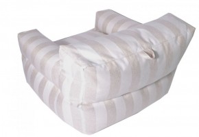 Кресло бескаркасное Уют полоса (Молочный) в Нижнем Тагиле - nizhniy-tagil.ok-mebel.com | фото 4