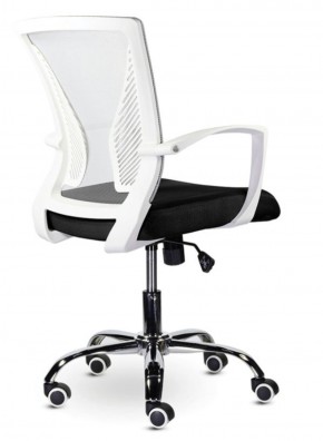 Кресло BRABIX "Wings MG-306" (пластик белый, хром, сетка, серое/черное) 532010 в Нижнем Тагиле - nizhniy-tagil.ok-mebel.com | фото 4