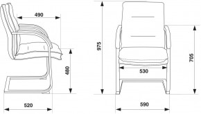 Кресло Бюрократ T-9927SL-LOW-V/BLACK в Нижнем Тагиле - nizhniy-tagil.ok-mebel.com | фото 4