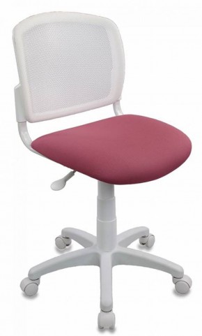 Кресло детское Бюрократ CH-W296NX/26-31 белый TW-15 розовый 26-31 в Нижнем Тагиле - nizhniy-tagil.ok-mebel.com | фото 1