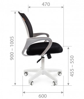 Кресло для оператора CHAIRMAN 696 white (ткань TW-10/сетка TW-05) в Нижнем Тагиле - nizhniy-tagil.ok-mebel.com | фото 7