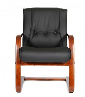 Кресло для посетителя CHAIRMAN  653 V (Кожа) Черное в Нижнем Тагиле - nizhniy-tagil.ok-mebel.com | фото 2