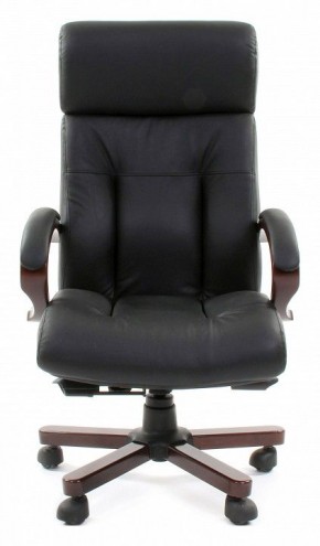 Кресло для руководителя Chairman 421 черный/орех темный, черный в Нижнем Тагиле - nizhniy-tagil.ok-mebel.com | фото 2