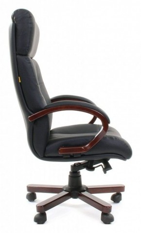 Кресло для руководителя Chairman 421 черный/орех темный, черный в Нижнем Тагиле - nizhniy-tagil.ok-mebel.com | фото 3