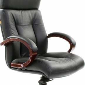Кресло для руководителя Chairman 421 черный/орех темный, черный в Нижнем Тагиле - nizhniy-tagil.ok-mebel.com | фото 6