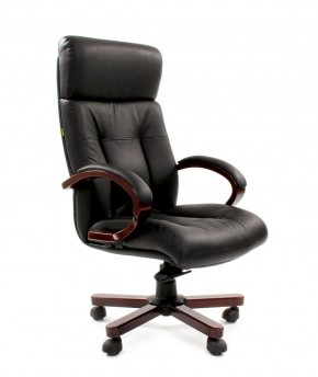 Кресло для руководителя CHAIRMAN  421 (Натуральная кожа) Черное в Нижнем Тагиле - nizhniy-tagil.ok-mebel.com | фото 1