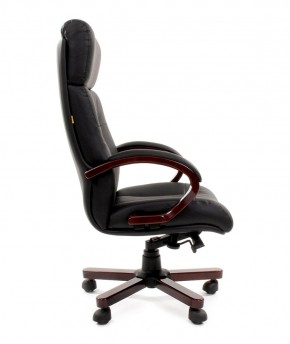 Кресло для руководителя CHAIRMAN  421 (Натуральная кожа) Черное в Нижнем Тагиле - nizhniy-tagil.ok-mebel.com | фото 3