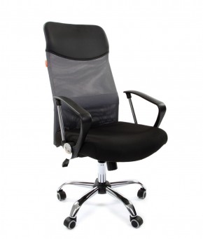 Кресло для руководителя CHAIRMAN 610 N(15-21 черный/сетка серый) в Нижнем Тагиле - nizhniy-tagil.ok-mebel.com | фото