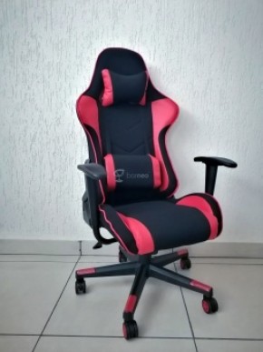 Кресло геймерское Barneo K-50 (черная сетка красные вставки) в Нижнем Тагиле - nizhniy-tagil.ok-mebel.com | фото 1