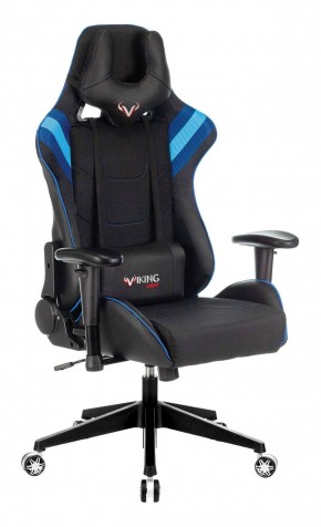 Кресло игровое Бюрократ VIKING 4 AERO BLUE черный/синий в Нижнем Тагиле - nizhniy-tagil.ok-mebel.com | фото