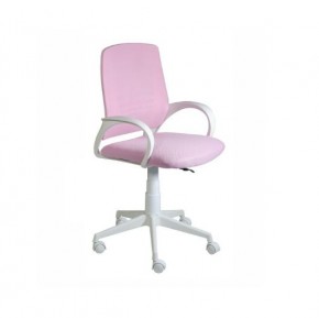 Кресло Ирис White сетка/ткань розовая в Нижнем Тагиле - nizhniy-tagil.ok-mebel.com | фото 1