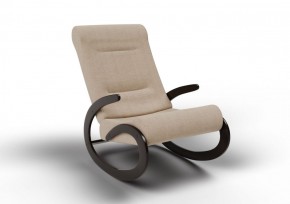 Кресло-качалка Мальта 10-Т-П (ткань/венге) ПЕСОК в Нижнем Тагиле - nizhniy-tagil.ok-mebel.com | фото