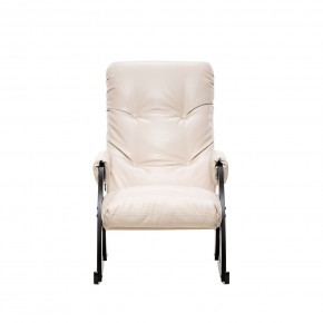 Кресло-качалка Модель 67 Венге текстура, к/з Varana cappuccino в Нижнем Тагиле - nizhniy-tagil.ok-mebel.com | фото 2