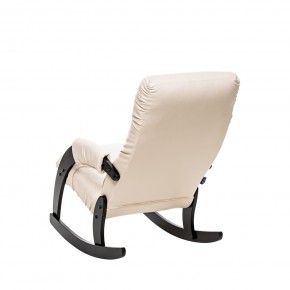 Кресло-качалка Модель 67 Венге текстура, к/з Varana cappuccino в Нижнем Тагиле - nizhniy-tagil.ok-mebel.com | фото 4