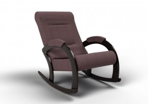 Кресло-качалка Венето 13-Т-КМ (ткань/венге) КОФЕ С МОЛОКОМ в Нижнем Тагиле - nizhniy-tagil.ok-mebel.com | фото