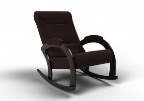 Кресло-качалка Венето 13-Т-Ш (ткань/венге) ШОКОЛАД в Нижнем Тагиле - nizhniy-tagil.ok-mebel.com | фото 1