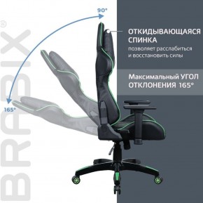 Кресло компьютерное BRABIX "GT Carbon GM-120" (черное/зеленое) 531929 в Нижнем Тагиле - nizhniy-tagil.ok-mebel.com | фото 2