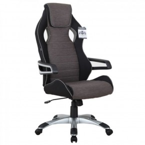 Кресло компьютерное BRABIX Techno GM-002 (ткань) черное/серое, вставки белые (531815) в Нижнем Тагиле - nizhniy-tagil.ok-mebel.com | фото