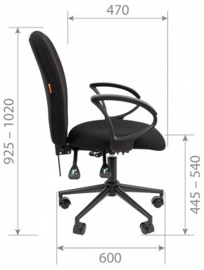 Кресло компьютерное Chairman 9801 Black в Нижнем Тагиле - nizhniy-tagil.ok-mebel.com | фото 5