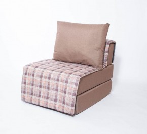 Кресло-кровать бескаркасное Харви (коричневый-квадро беж) в Нижнем Тагиле - nizhniy-tagil.ok-mebel.com | фото