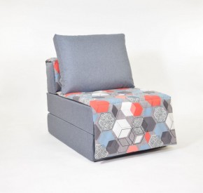 Кресло-кровать бескаркасное Харви (серый-геометрия слейт) в Нижнем Тагиле - nizhniy-tagil.ok-mebel.com | фото