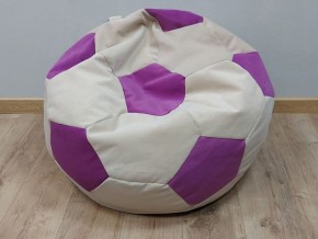 Кресло-мешок Мяч M (Nice Vanilla-Shaggy Fuchsia) в Нижнем Тагиле - nizhniy-tagil.ok-mebel.com | фото