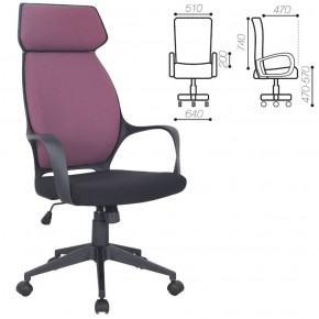 Кресло офисное BRABIX PREMIUM "Galaxy EX-519" (ткань черное/терракотовое) 531570 в Нижнем Тагиле - nizhniy-tagil.ok-mebel.com | фото 2