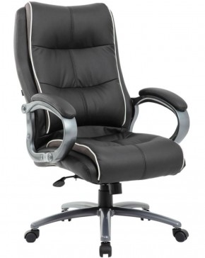 Кресло офисное BRABIX PREMIUM "Strong HD-009" (экокожа черная, ткань серая) 531945 в Нижнем Тагиле - nizhniy-tagil.ok-mebel.com | фото