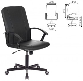 Кресло офисное BRABIX "Simple EX-521" (экокожа, черное) 532103 в Нижнем Тагиле - nizhniy-tagil.ok-mebel.com | фото 2