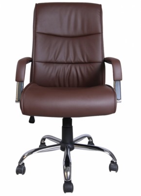 Кресло офисное BRABIX "Space EX-508" (экокожа, хром, коричневое) 531164 в Нижнем Тагиле - nizhniy-tagil.ok-mebel.com | фото 3
