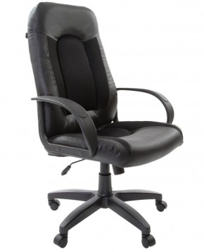 Кресло офисное BRABIX "Strike EX-525" (экокожа черная, ткань черная) 531381 в Нижнем Тагиле - nizhniy-tagil.ok-mebel.com | фото