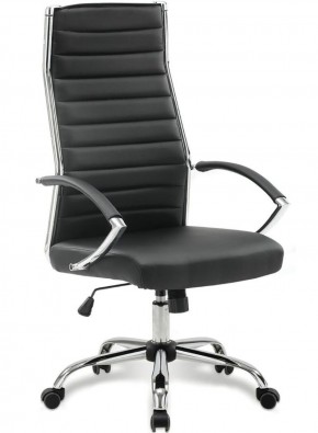 Кресло офисное BRABIX "Style EX-528", экокожа, хром, черное, 531947 в Нижнем Тагиле - nizhniy-tagil.ok-mebel.com | фото