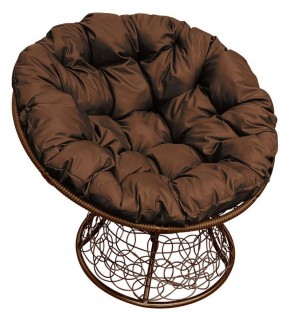 Кресло "ПАПАСАН" ротанг (каркас коричневый) в Нижнем Тагиле - nizhniy-tagil.ok-mebel.com | фото