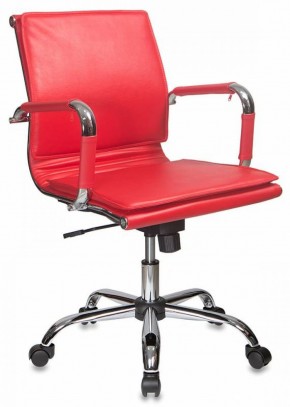 Кресло руководителя Бюрократ CH-993-LOW/RED красный в Нижнем Тагиле - nizhniy-tagil.ok-mebel.com | фото