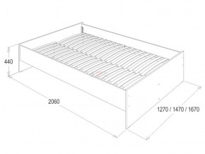 Кровать 1.6 каркас + спинка головная + 2 ящика Ольга-14 без основания в Нижнем Тагиле - nizhniy-tagil.ok-mebel.com | фото 3