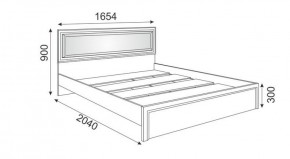 Кровать 1.6 М09 с мягкой спинкой и настилом Беатрис (Орех гепланкт) в Нижнем Тагиле - nizhniy-tagil.ok-mebel.com | фото