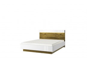 Кровать 160 с подъемником, TORINO, цвет белый/Дуб наварра в Нижнем Тагиле - nizhniy-tagil.ok-mebel.com | фото
