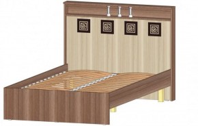 КОСТА-РИКА Кровать 1200 с основанием (шимо темный/шимо светлый) в Нижнем Тагиле - nizhniy-tagil.ok-mebel.com | фото