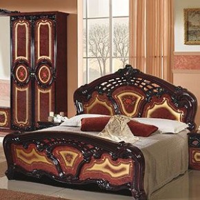 Кровать 2-х спальная 1600*2000 Роза, без основания (01.116) могано в Нижнем Тагиле - nizhniy-tagil.ok-mebel.com | фото