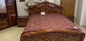 Кровать 2-х спальная 1600*2000 Роза, без основания (01.116) орех в Нижнем Тагиле - nizhniy-tagil.ok-mebel.com | фото
