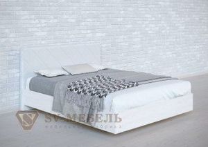 Кровать 1400 двойная №1 изголовье Ромб в Нижнем Тагиле - nizhniy-tagil.ok-mebel.com | фото 2