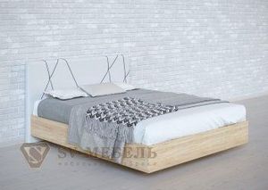 Кровать 1600 двойная №1 изголовье Абстракция в Нижнем Тагиле - nizhniy-tagil.ok-mebel.com | фото 6