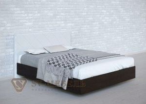 Кровать 1400 двойная №1 изголовье Ромб в Нижнем Тагиле - nizhniy-tagil.ok-mebel.com | фото 4