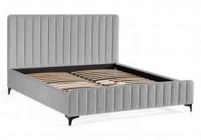 Кровать Амелия 160х200 без ПМ светло-серая в Нижнем Тагиле - nizhniy-tagil.ok-mebel.com | фото 2