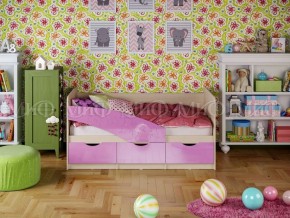 Кровать Бабочки (Сиреневый металлик) 1600 в Нижнем Тагиле - nizhniy-tagil.ok-mebel.com | фото